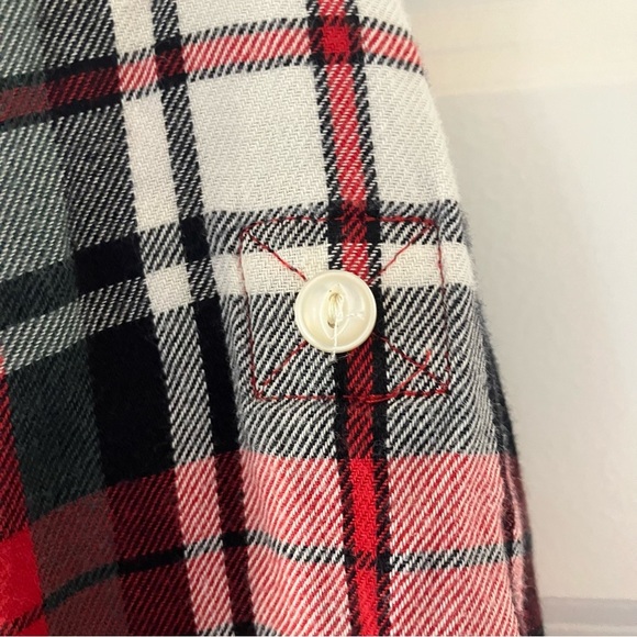 Lauren Ralph Lauren Plaid Flannel Button Down Shirt (Large) Roll Sleeved option - Picture 9 of 10